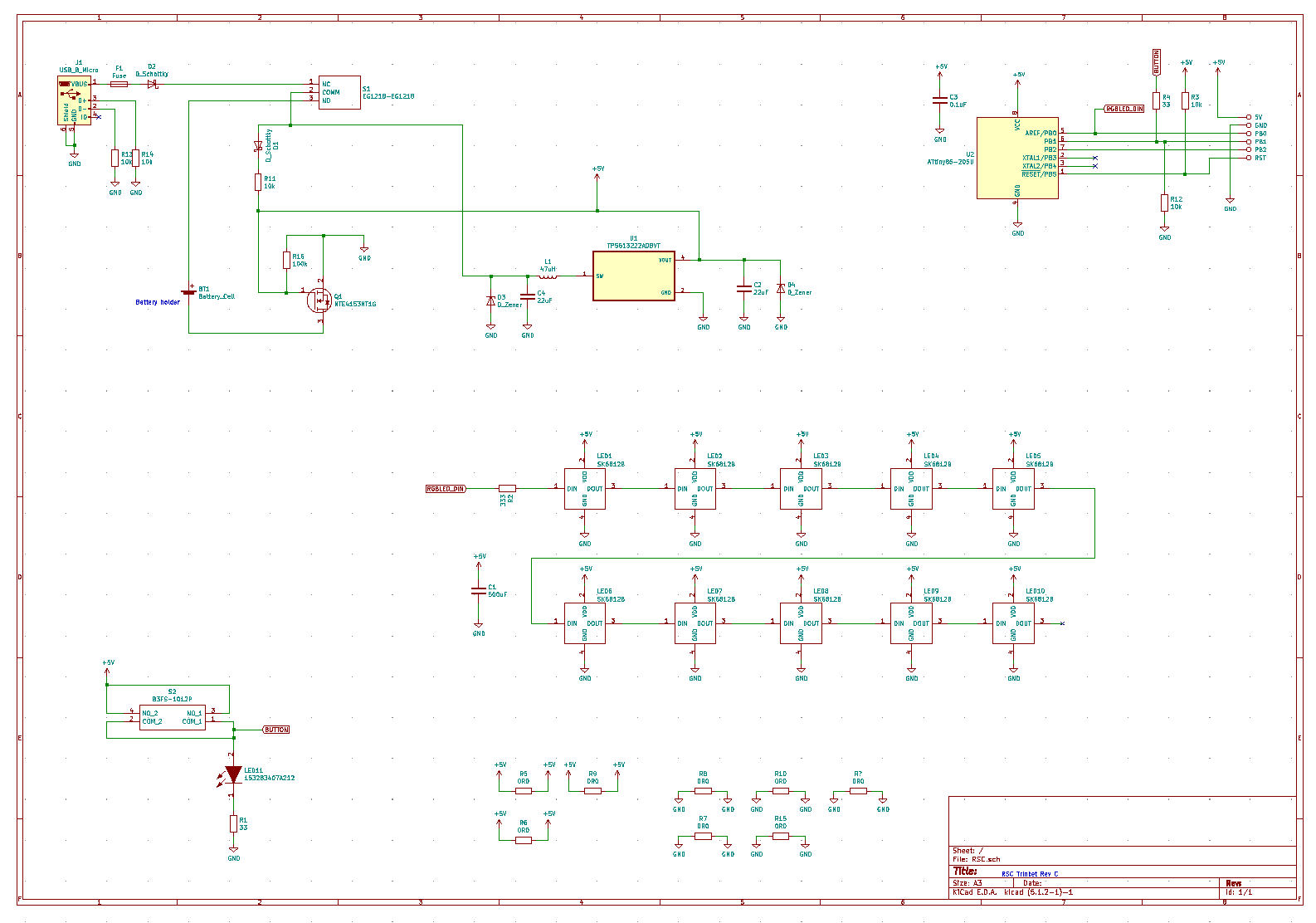 Schematic: the output of all your hard prototyping work, plus finding component symbols